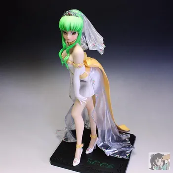 

Anime 25cm Action Figure CODE GEASS Lelouch of The Rebellion C.C. Figure Wedding dress Toy Christmas Gift For Children Kids Gift
