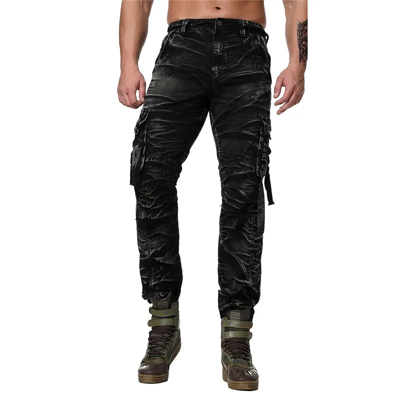 MORUANCLE мужские рабочие брюки в стиле милитари свободные камуфляжные тактические брюки с несколькими карманами 100% хлопок плюс размер 29-40