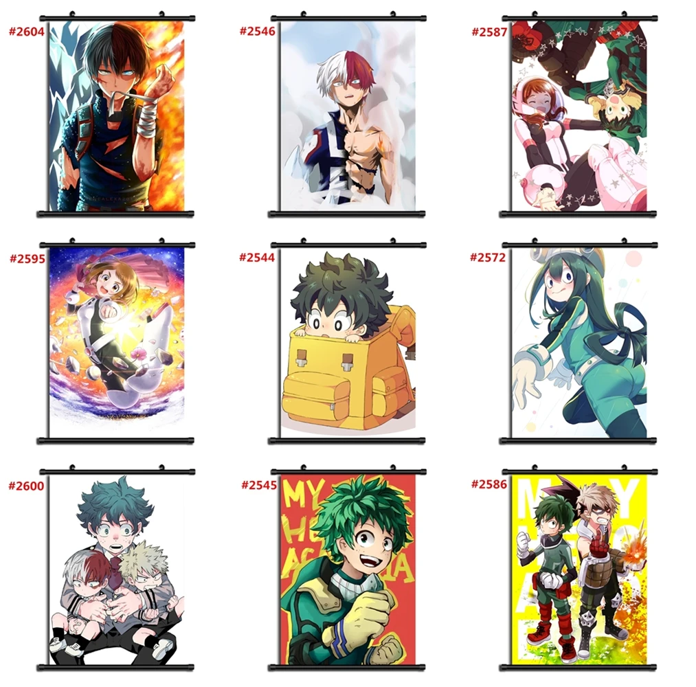 

boku no hero academia Anime manga wall Poster Scroll e
