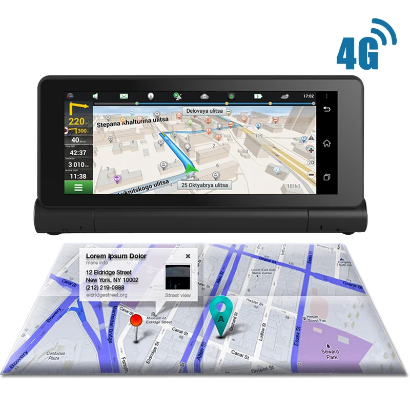Автомобильный видеорегистратор 4G GPS навигатор автомобильная камера 6 84 дюйма Android
