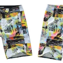 Мужские желтые пляжные шорты с рисунком, женские свободные шорты для серфинга размера плюс, шорты для дайвинга, быстросохнущие шорты