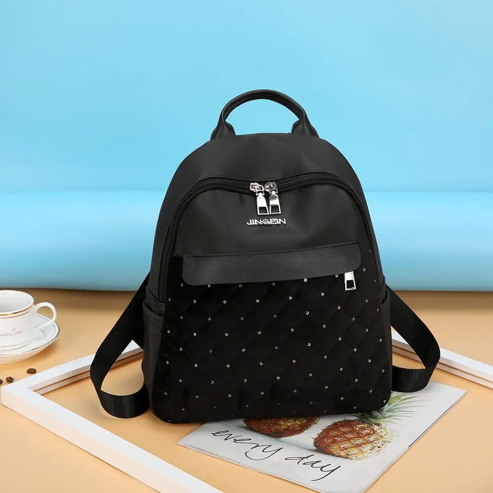 

Vintage Leather Large Capacity Casual Women Travel Backpack Female Shoulder School Bag Mini Teenager Girls Black Backpacks