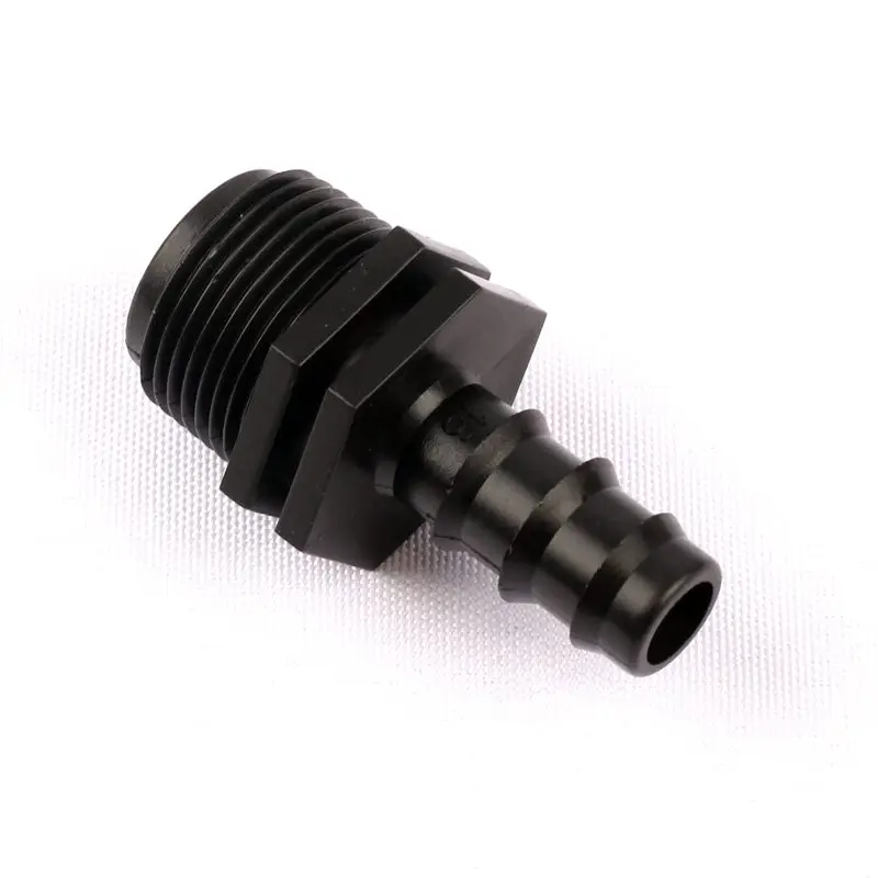 

6pcs 0.75 Inch Male Thread to 16mm Barbed Hose Connector Irrigation System Hydroponic Water Supply Aeroponics Aquaponics Fitting