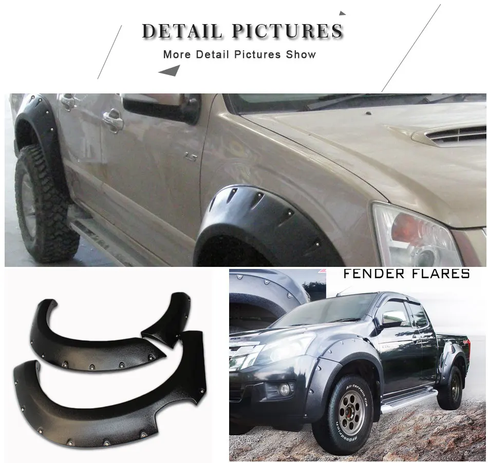 2012- брызговики для Isuzu D-max аксессуары Брызговики для Isuzu dmax 2012 2013 Запчасти для крыла автомобиля Стайлинг Ycsunz