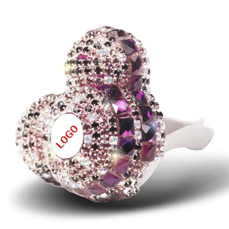 

Car Crystal Air Freshener Logo customization Auto outlet Perfume Air Conditioning Clip Smell Diffuser Ladies Interior Decor