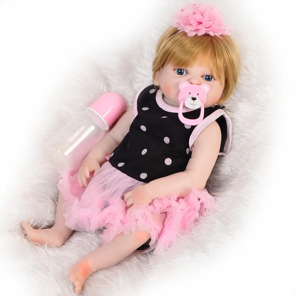 

Bebe Doll Reborn 48cm Silicone Reborn Baby Doll Adorable Lifelike Toddler Bonecas Girl Kid Surprize Doll Realistic Dolls