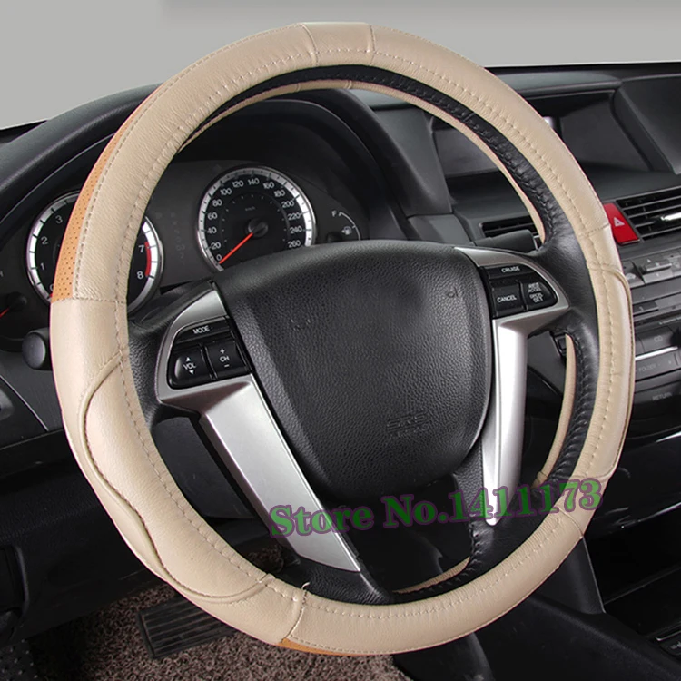 756 leather steering wheel cover