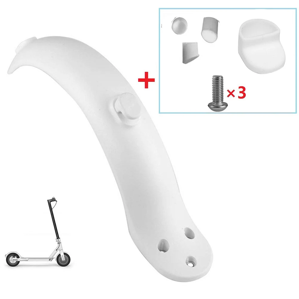 Крышка крюка для заднего брызговика скутер крылья щитки поддержка резиновая защита пробка для Xiaomi M365 запчасти шурупы Запчасти для велосипедов - Цвет: White