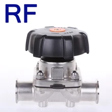 RF 1,", 2" SS316L двойной прокладка сантехнических Нержавеющая сталь мембранный клапан трехзажимных втулок для домашнего пивоварения дневник пива