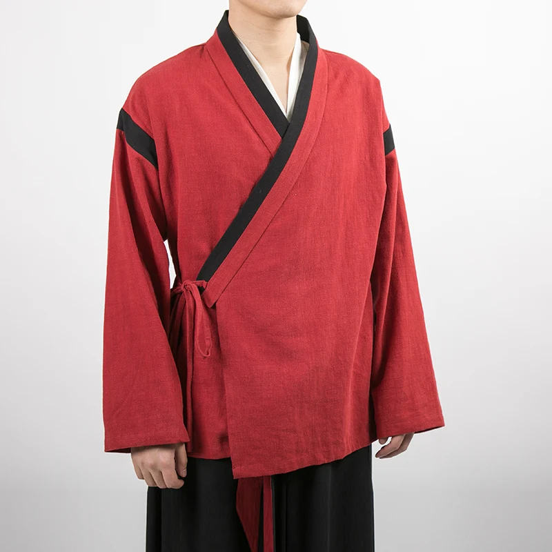 Chinese Style Jacket Men Streetwear Kimono Jacket Mens Kung Fu Jacket Man Linen Coats & Jackets Male Tang Suit Hanfu Hommes 4XL Chinese Style Jacket Men Streetwear Kimono Jacket Mens Kung Fu Jacket Man Linen Coats & Jackets Male Tang Suit Hanfu Hommes 4XL