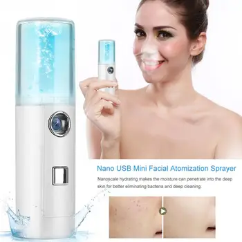 

20ml USB Mini Size Nano Mist Spray Atomization Face Facial Moisturizing Mist Sprayer Beauty Instruments Facial Care Tool