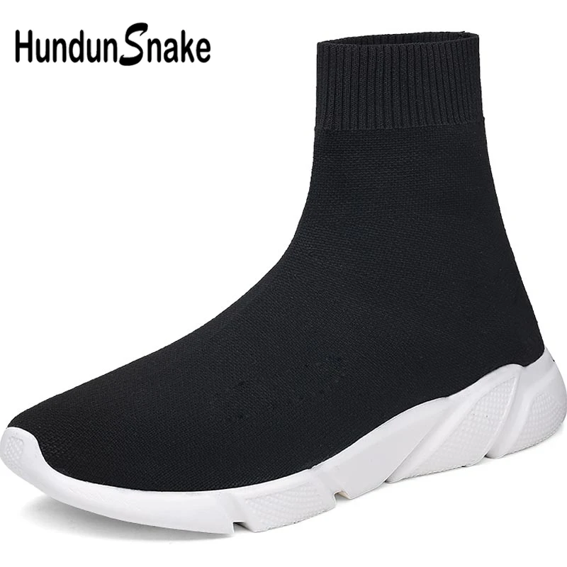 Hundunsnake/летние мужские кроссовки Спортивная обувь Женские носки для бега Мужская