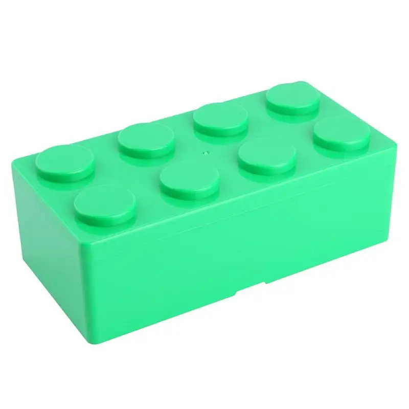 Креативная пластиковая коробка для хранения в форме строительного блока, чехол для офиса, домашнего рабочего стола, органайзер, коробка для хранения ювелирных изделий - Цвет: 06