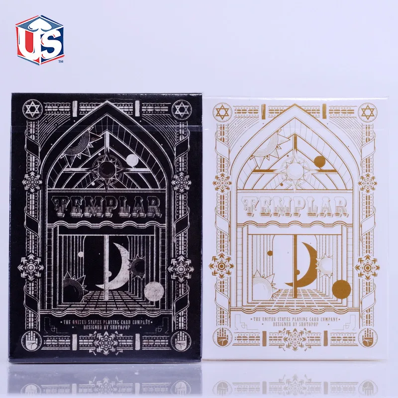 

Limited edition Templar Poker Knight Magic Playing Cards 1pcs Black Or White Color Magic Deck Magia Props