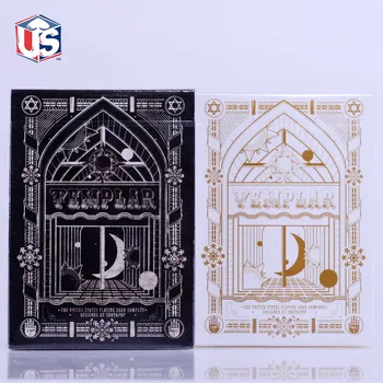 

Limited edition Templar Poker Knight Magic Playing Cards 1pcs Black Or White Color Magic Deck Magia Props