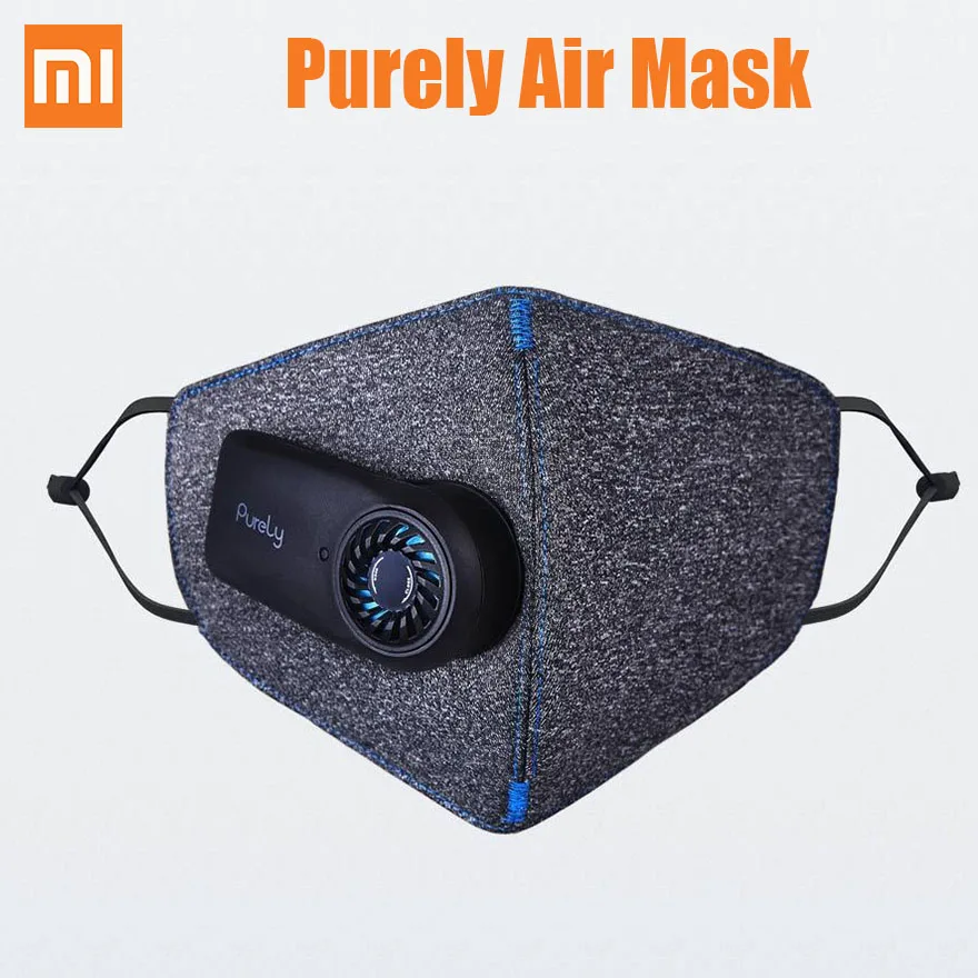 

Xiaomi Purely Air Mask Anti-Pollution Respirator PM2.5 Filter 550mAh Anti Dust Outdoor With Fan Outdoor Air Breathing Purifier