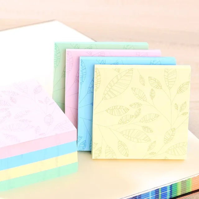 1 Pack 100 Sheets Memo Pads Stickers Self Adhesive Sticky Notes 76x76mm Post It Office And Business Deli 6409