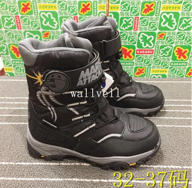 

wallvell Exported to the Russian boy snow boots winter cotton boots waterproof thickening