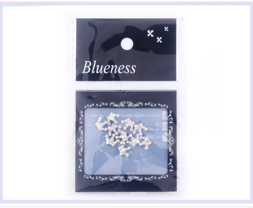 Blueness 10 шт./упак. Корона 3d-украшения для ногтей серебро AB своими руками сборный Гвозди Инструменты Топ ногтей TN1015 высокое качество подарок