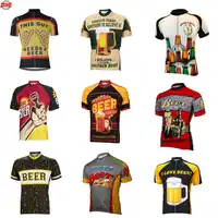 Männer Bier radtrikots ropa ciclismo kurzarm radsportbekleidung klassische Radfahren kleidung 10 Stil Sommer bikewear MTB