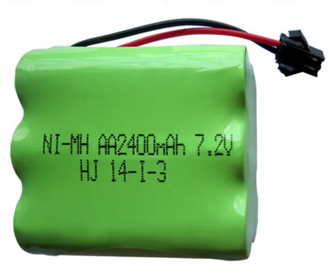 1pc 7.2v battery 2400mah ni mh bateria 7.2v nimh battery pilas recargables 7.2v pack aa size ni