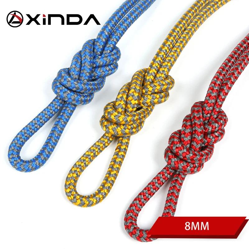 شيندا Escalada Paracord تسلق شجرة حبل اكسسوارات الحبل عالية القوة Paracord سلامة الغابة معبر حبل بقاء