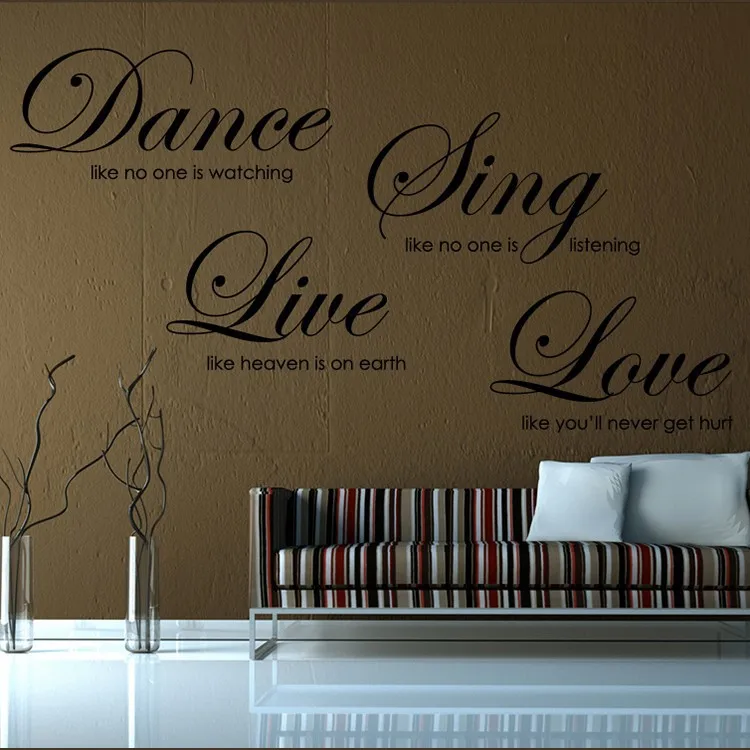 Dance like no one is watching Vinyl Wall Decal Sticker Home Decor Dancing