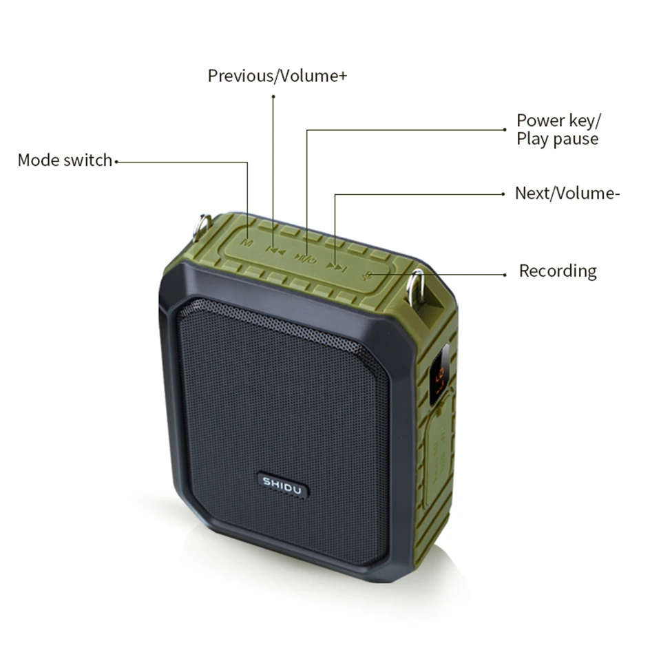 Shidu 18 w portátil sem fio bluetooth