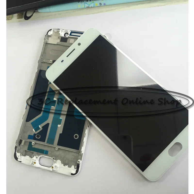 

For OPPO R9 R9m R9tm X9009 LCD Display + Touch Screen Digitizer Smartphone Replacement with front cover frame