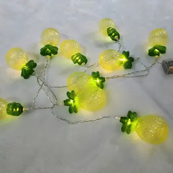 

LED Copper Wire Pineapple String Light Button Cell Powered Fairy Light For Wedding Party
