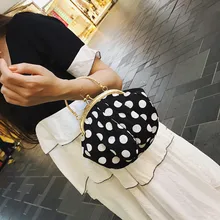 Роскошные сумки женские сумки дизайнерские женские сумки через плечо милые Kawaii Мини Сумка-тоут сумка через плечо с принтом в горошек Bolso Lunares Новинка