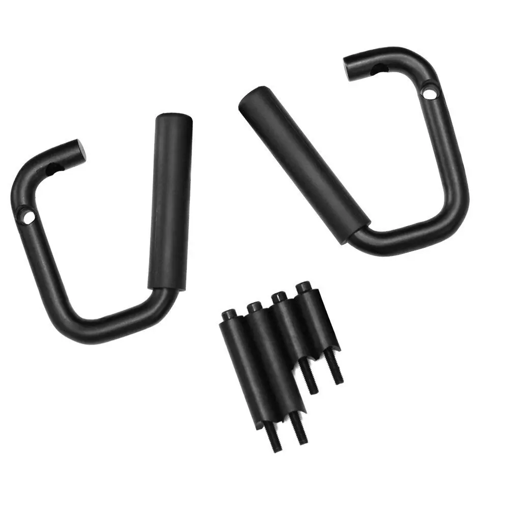 Red Front & Rear Grab Bar Grab Handle Kit For Jeep Wrangler JK 2DR/4DR