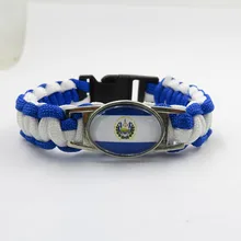 Модные браслеты love el salvador с национальным флагом, очаровательные браслеты ручной работы и браслеты для женщин и мужчин