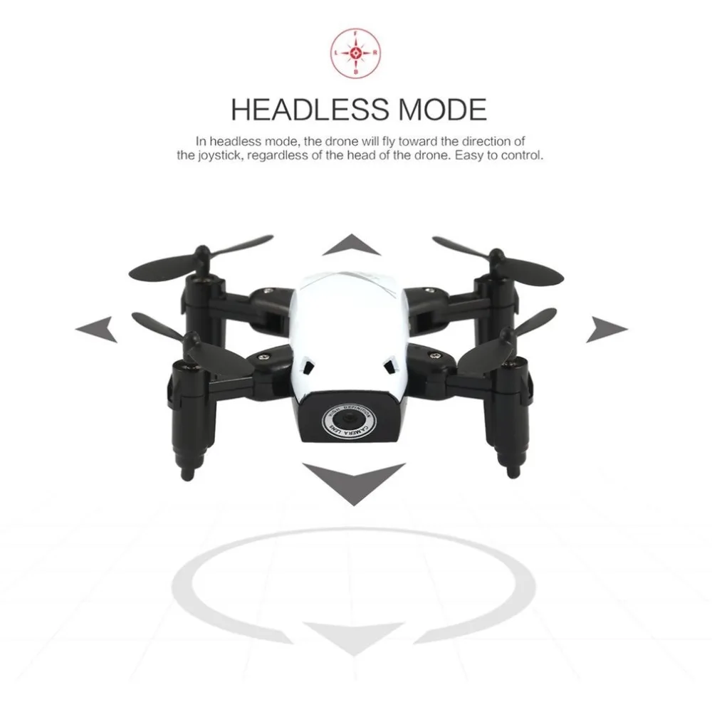 S9 S9W Складная RC Мини Drone Карманный Дрон Micro Drone вертолет с WI-FI FPV 0.3MP Камера 360 градусов Дрон