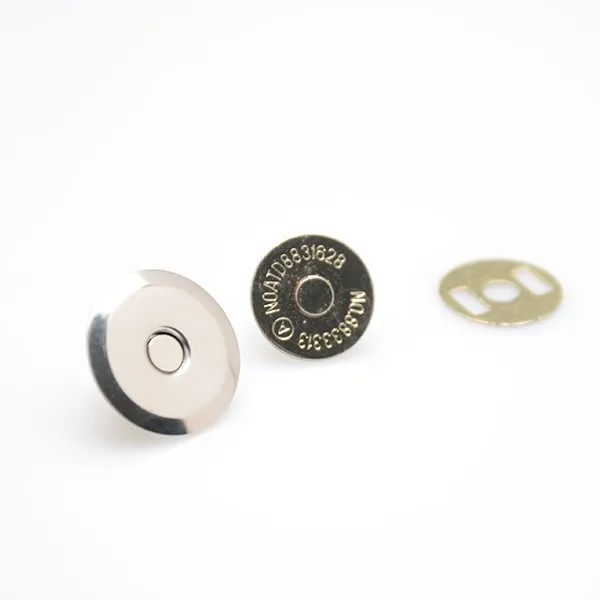 buttons Closures 14 mm NICKEL 200 Sets Snap buttons for bags
