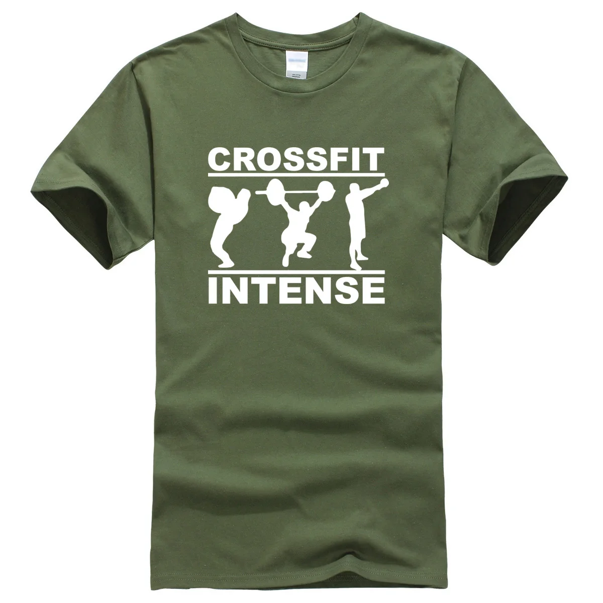 Стойкая Очаровательная надпись Crossfit Intense Спортивная футболка с коротким рукавом