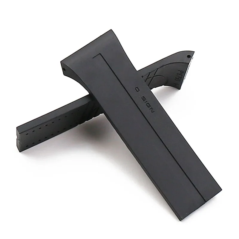 Rubber strap men's watch accessories outdoor sports waterproof watch with women's bracelet for porsche design P6750 watch band