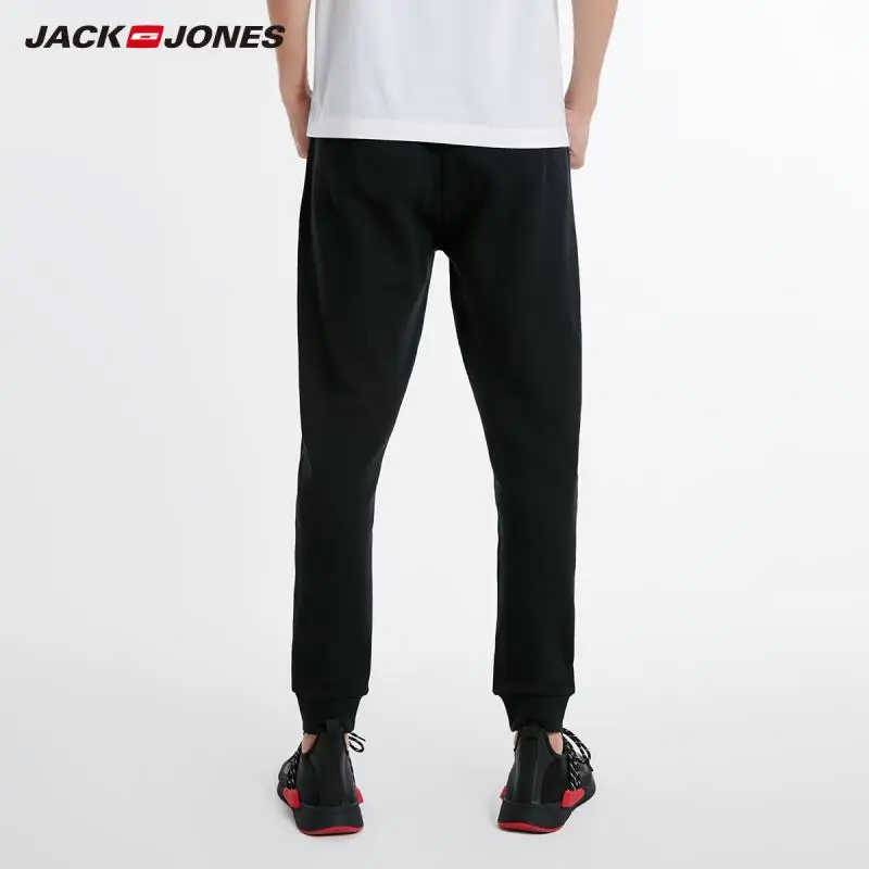 JackJones, мужские хлопковые штаны для отдыха с буквенным принтом, спортивные штаны для бега, мужские спортивные штаны, 218314575