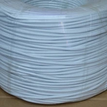 100 метров 2*0,75 мм2 белый текстильный винтажный кабель тканевый шнур питания нерезной тканевый провод кабель