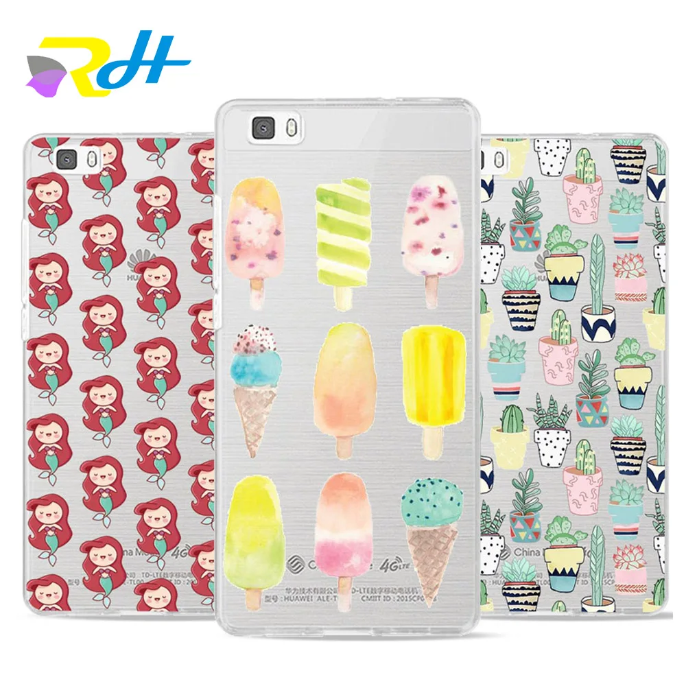 For funda Huawei P10 case Flamingo cactus cover for P9 lite Coque Etui 2019 fashion Lite P8 Plus cases | Мобильные телефоны и