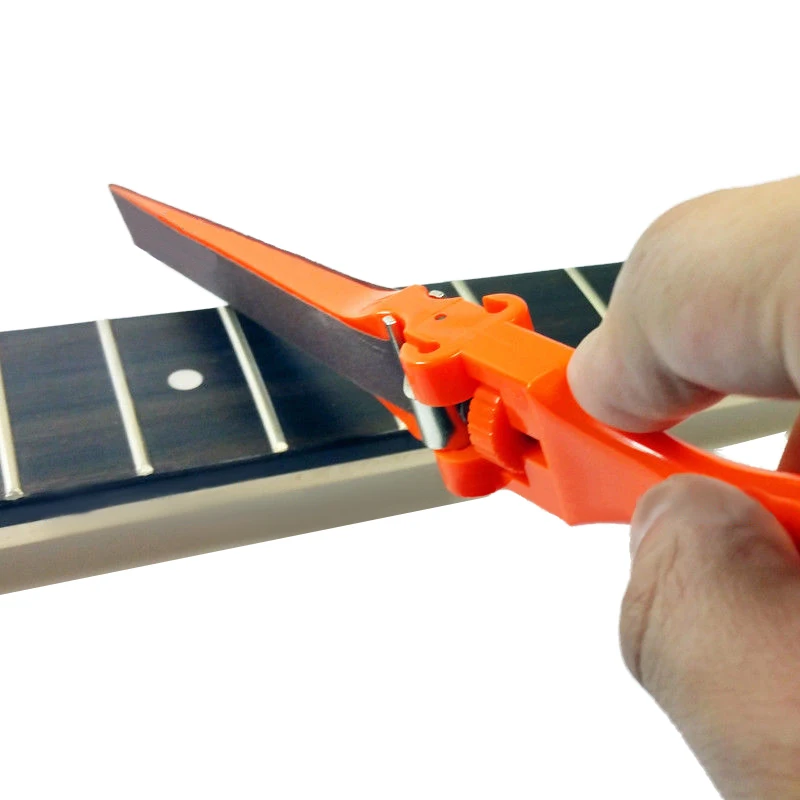 

Zebra Steel Guitar Fret Level Crowning Sanding Stick File Dual Cutting Edge Luthier Tool For Musical Guitar Parts Accessories