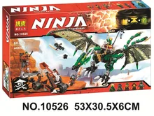 Bela 10526 Ninjagoes Green Dragon Ninja Bricks Toy Minifigures Building Block Minifigure Toys Compatible with Legoe 70593