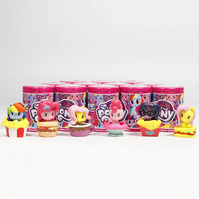 12 шт. игрушки My Little Pony Cutie Mark Crew Mini Doll Friendship is Magic Rainbow Dash Twilight Sparkle рисунок