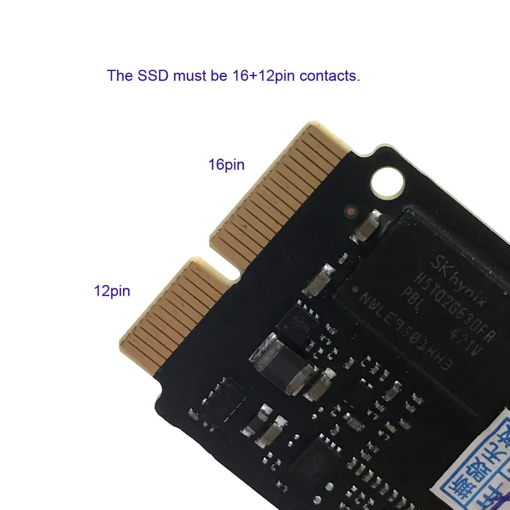 PCI Express E 4X M.2 NGFF M Key to 2013 2014 2015 Apple Macbook SSD конвертируемая карта для A1493 A1502 A1465