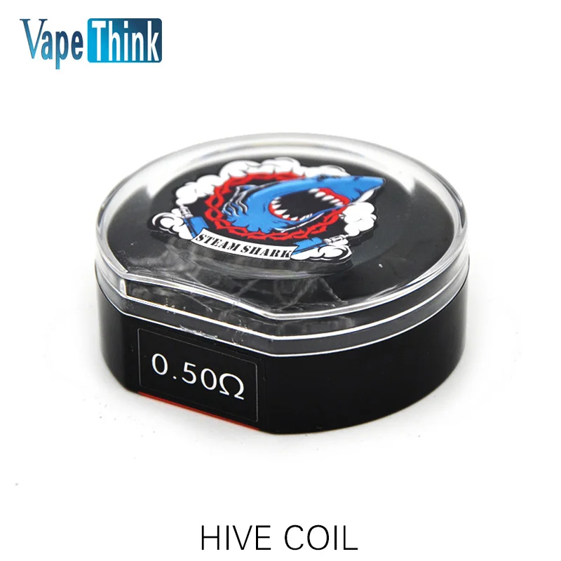 Vapethink Паровая Акула Плавленая Clapton Hive Tiger четвёрка витая микс плоская витая Чужеродная насечка Ni200 Предварительно Построенная катушка