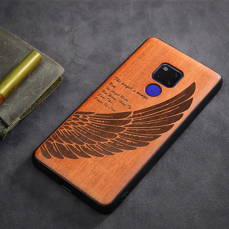 Деревянный чехол для телефона Huawei P20 Pro Lite Mate 10 20 20X с изображением тигра и дерева