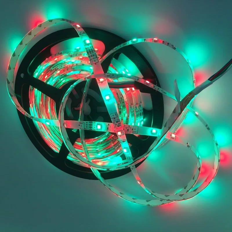 16.4Ft (5 M) 36 втт RGB 300 светодиодный s SMD3528 2835 гибкие светодиодные полосы света светодиодный светильник светодиодный потолочный светильник для