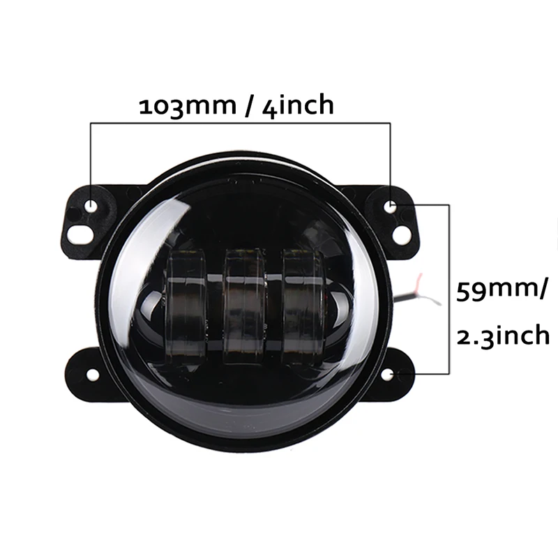 4 Round LED Fog Lights Headlights 30W For jeep Wrangler CJ TJ JK 07-15 LED Fog Lamp Auto DRL Lighting Headlight Assembly未标题-7