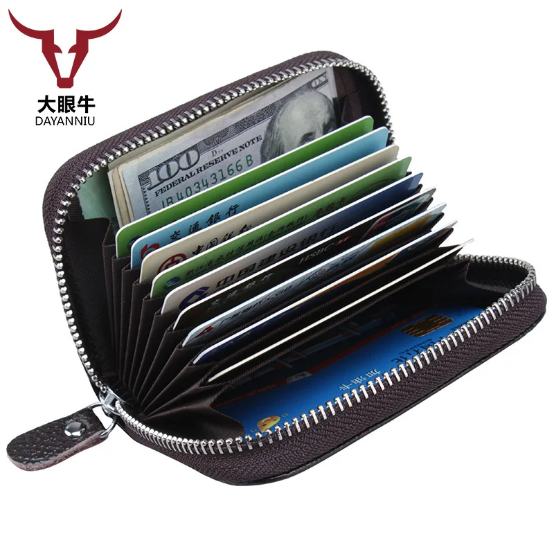

Alligator Cow Genuine Leather Women Card Holders Girl Business Name Card Cover Casual ID Credit Cards Holder Case