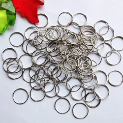 100pcs/lot 12mm chrome Stainless Steel Rings Crystal Chandelier Ball Parts Beads Curtain Accessories Connecting Octagon Beads
